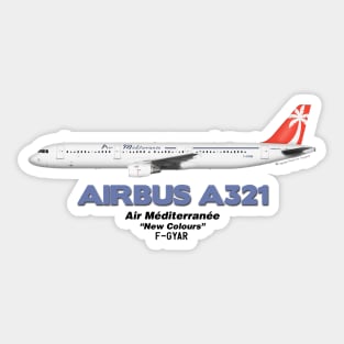 Airbus A321 - Air Méditerranée "New Colours" Sticker